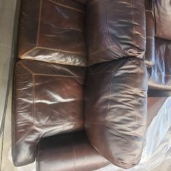 Leather Couch Loveseat And Coffee Table 
