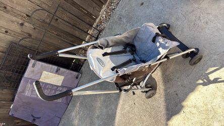 Baby maclaren stroller grey
