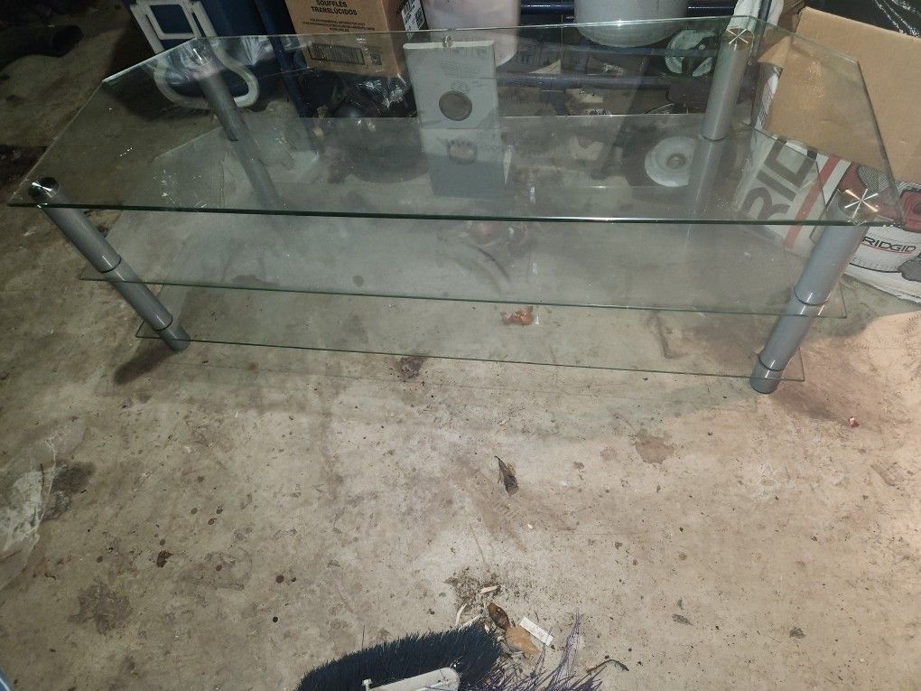 Glass TV Stand