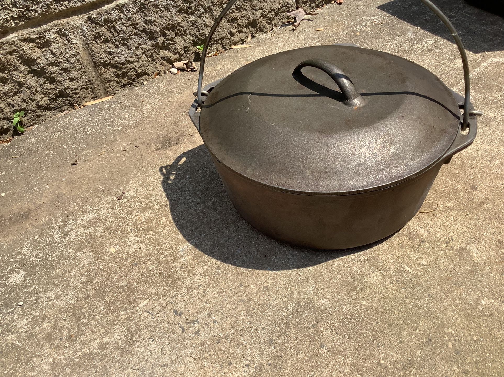 Cast Iron Pot With Lid $25