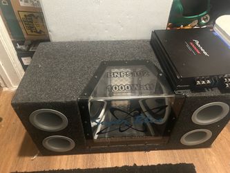 BNPS102 1000W 2-Way Neon Bandpass Subwoofer Box with Pioneer Amplifier