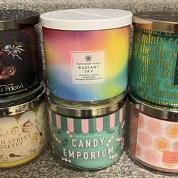 All 6 Bath and body works new candles for $60 Pickup from Acworth 30102