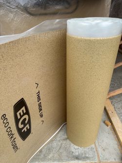 ECF Eco Cork Foam underlayment for wood floor