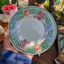 Sango Emerald Garden Dinner For 5 And 4 Extra Plates..