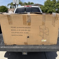 Flash Furniture BT-508-BK-GG 23 Inch Executive Reception Chair Fabric Black