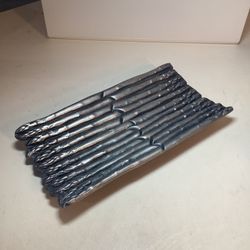 Vintage Wilton Armetale Silver Tone Footed Asparagus Tray 