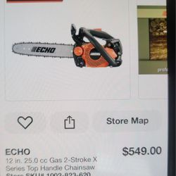 Echo Gas Powered Chain Saw 