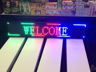 Welcome sign/open sign