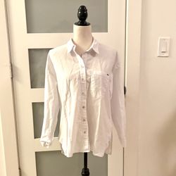 Esprit women's white cotton shirt, size S/XXL