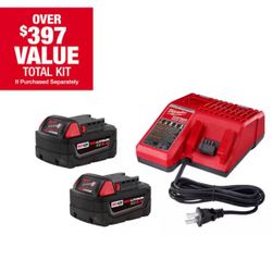 M18 18-Volt Lithium-Ion XC  with Two 5.0Ah Batteries and Charger Brand New in box, never opened 