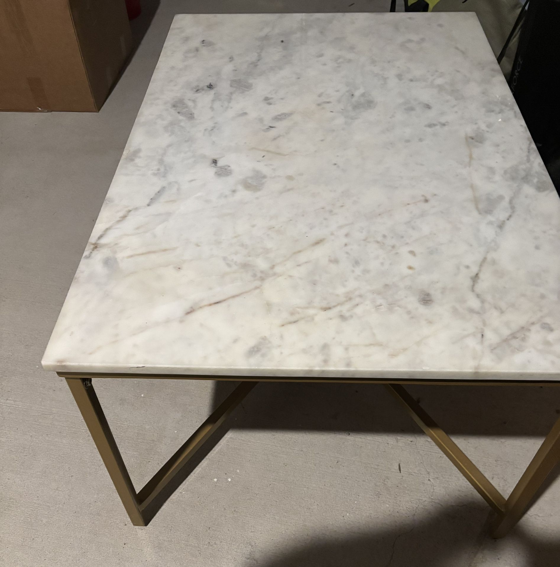 Coffee Table with Marble Top