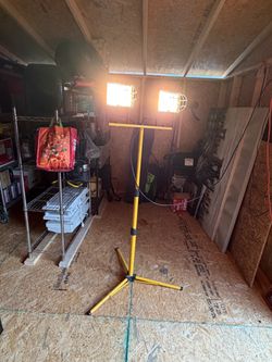 Dual Head Work Light on Tripod Stand