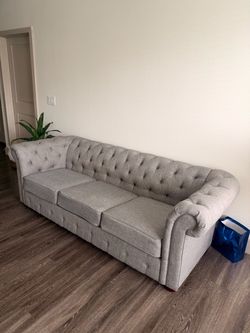 Grey/gray couch like new MOVING SALE