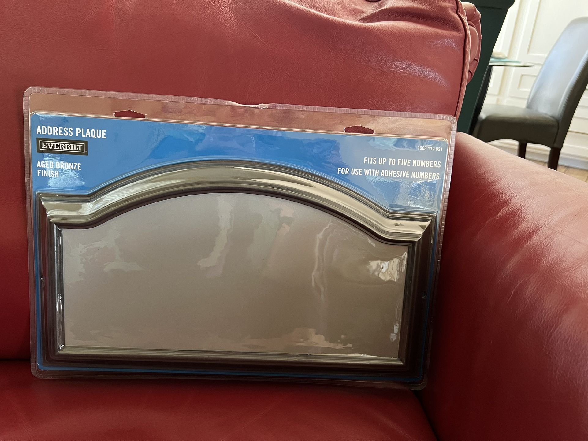 EVERBILT Address Plaque Aged Bronze Metal Fits Up To 5 Numbers 16” W x 9.50”H NEW (PRICE FIRM)