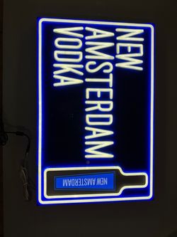 New Amsterdam vodka led sign