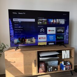 TCL 55” Class S4 (55S451) 4K UHD HDR Smart TV with Roku TV
