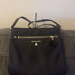 Michael Kors black purse tote 