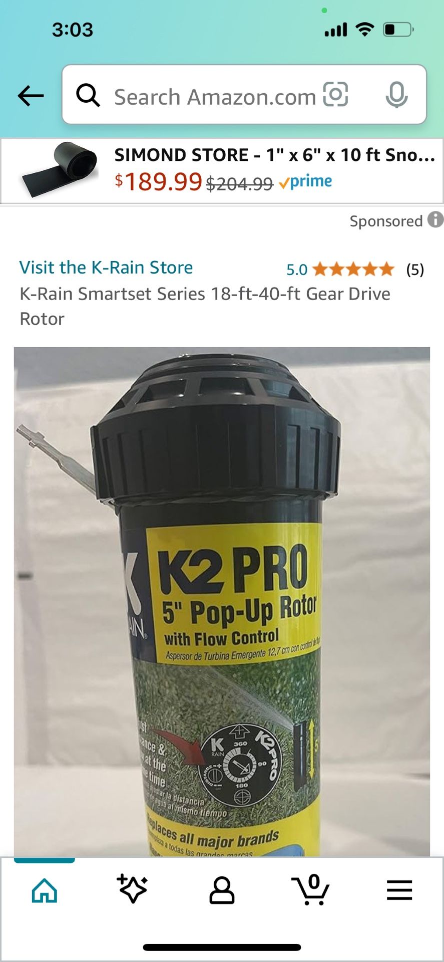 5” Sprinkler Rotor