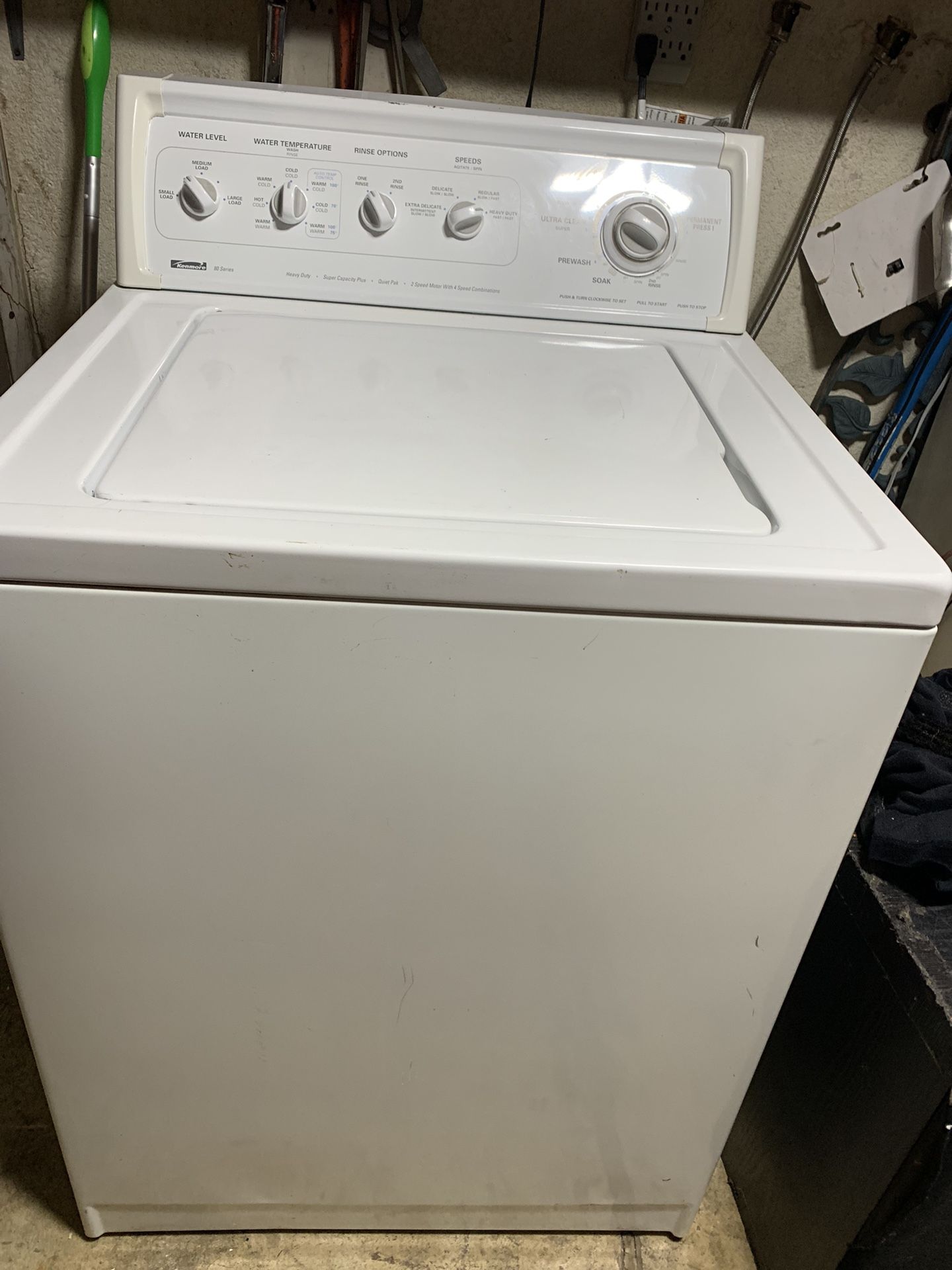 Kenmore 80 Series Washer Machine Heavy Duty Super Capacity