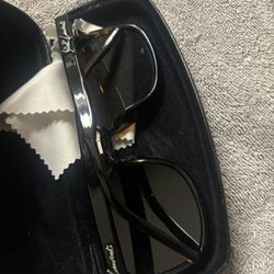 Saint Laurent HAVANA GREY SQUARE SUNGLASSES Authentic Unisex SL 318