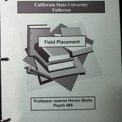CSUF Field Placement Psych 495
