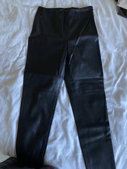 Zara Skinny Leg Leather Pants Size M