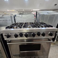 36" VIKING DUAL FUEL RANGE STAINLESS STEEL