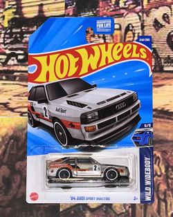 Hot Wheels 2025 P Case Mainline 84 AUDI SPORT QUATTRO (TREASURE HUNT)