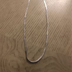 Herringbone Chain 925 Silver  16 Inch