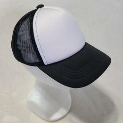 Top Headwear Youth Unisex Kids Snapback Trucker Cap Hat Black & White