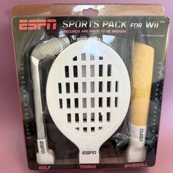 New. ESPN Sports Pack for Wii - Golf, Tennis, Baseball.