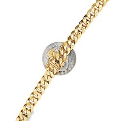 10K Gold 7.7mm Miami Cuban Chain in 24"