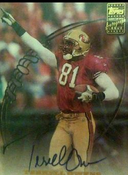 Autographed Terrell Owen's Mint San Francisco