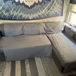 IKEA L Shape Sleeper Sofa W/Storage