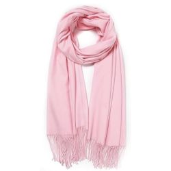 New Women’s Light Pink Fringe Scarf