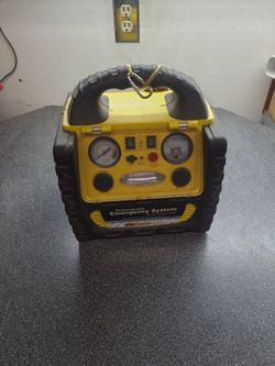 Roadside emergency jump starter.