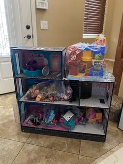 Brand new LOL Dollhouse and hundreds of dolls and accessories-$80 for all. Higley and ray