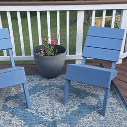 Handcrafted Wooden Chairs Set
