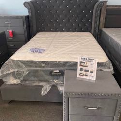 New 4pc bedroom set in box buy now pay later $39 down no credit needed