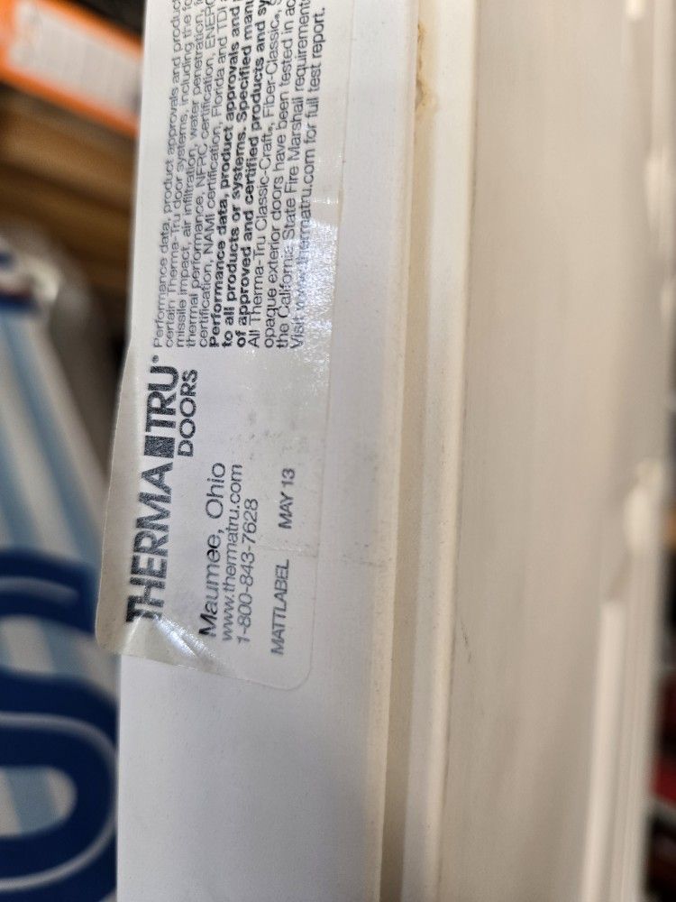 36 X 80 Inch Therma Tru