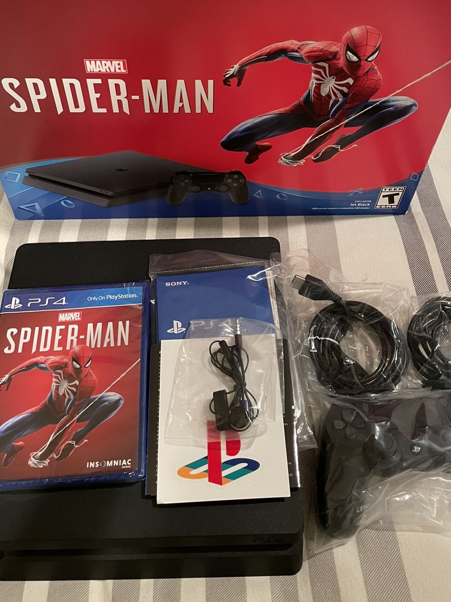 Playstation 4 PS4 Slim 1TB Spider-Man Bundle