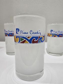 Pierre Cardin Frosted Glass Tumblers Set Of 3