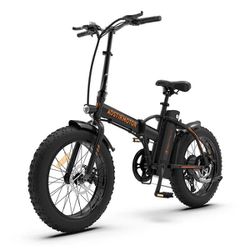 Aostirmotor  20" 500W 36V/13A FatTire Electric Folding E Bike Bicycle for Adults