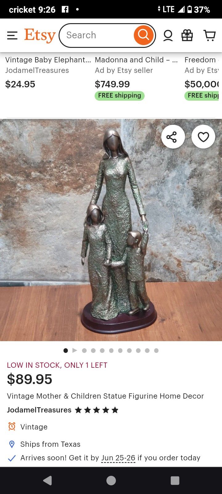 Mother & Children Statue