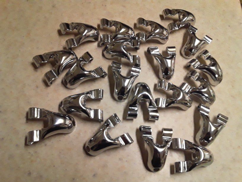 20 piece set of matching chrome drum claws each in brand new condition