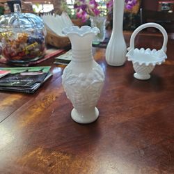 Loganberry Milk Glass 