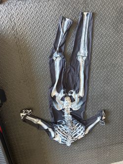 Skeleton Halloween Costume Jumpsuit