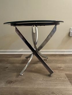 Modern glass end table