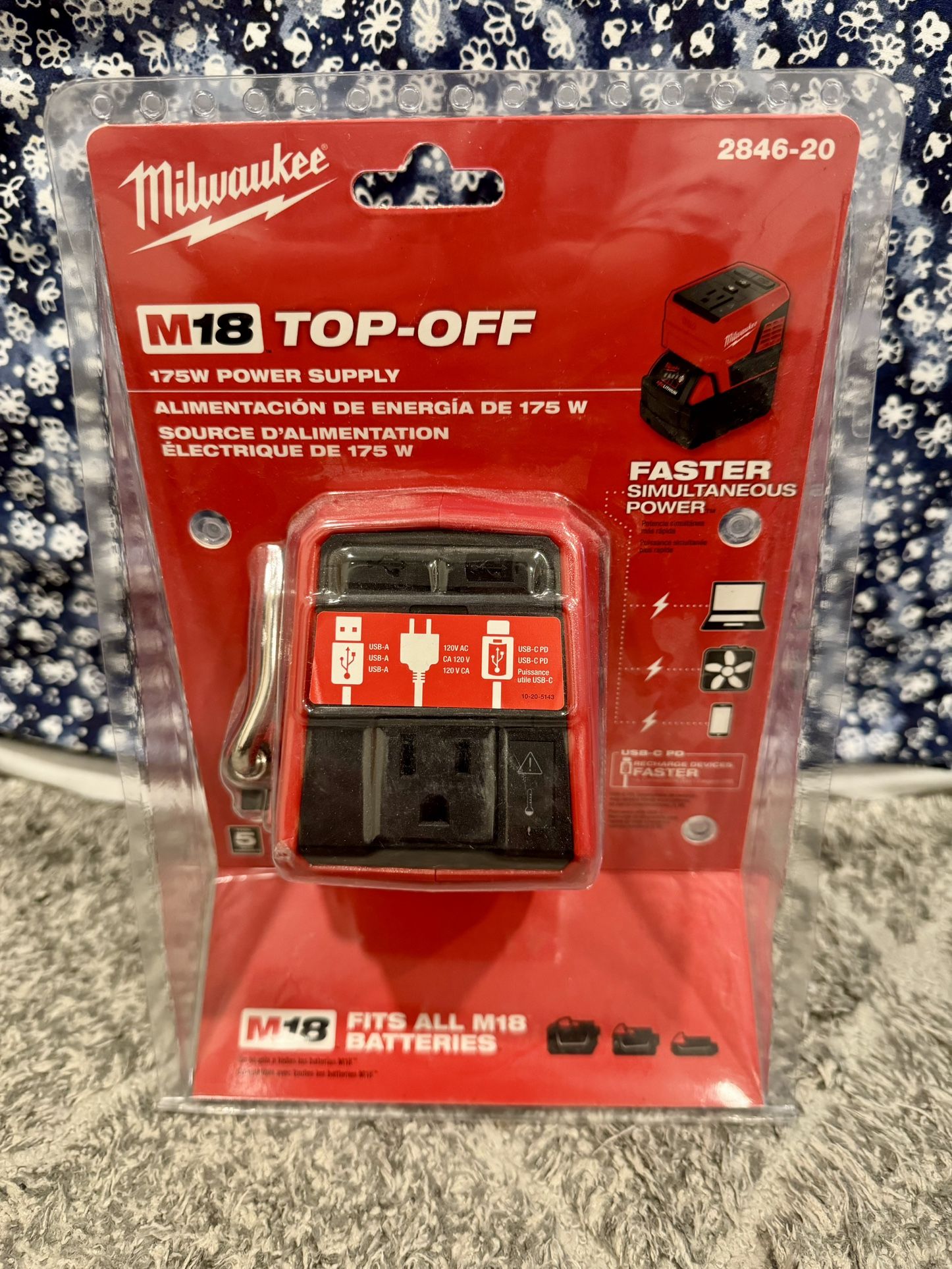 Milwaukee M18 TOP-OFF 175 Watt Power Supply