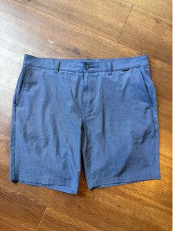 TravisMathew Golf Shorts Blue Quiet Luxury Athleisure Preppy 38